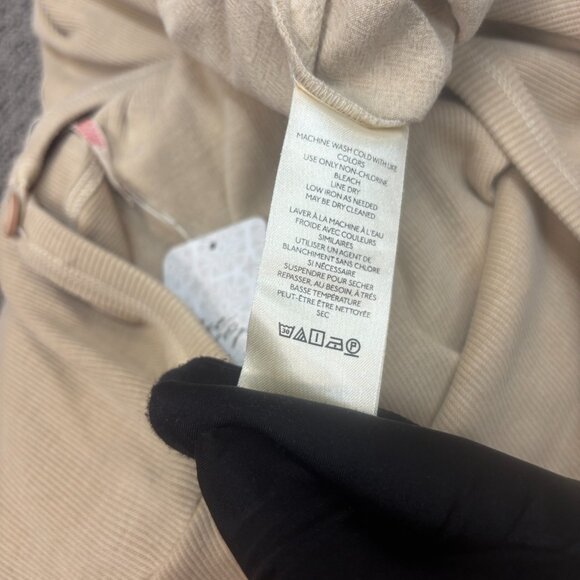 Free People Mixed Media One Piece Beige Sleeveless Jersey Knit Top Ruched Leg - Picture 14 of 14